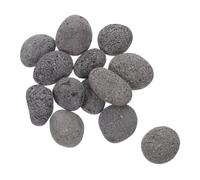 ROMISBABA Pietre Laviche per Braciere e Stufa a Gas, Pietre del Focolare Naturali 3-5 Cm, Sacco da 1 kg per Riscaldatori da Patio e Decorazione Esterna