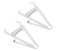 ROMISBABA Plicometro Misuratore di Grasso Corporeo 2 Pezzi Righello in Cm e Pollici, Calibro Portatile per Misurazioni Precise della Massa Grassa, Strumento Leggero e Compatto