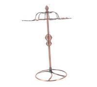 ROMISBABA Porta Bicchieri da Vino in Ferro Vintage Supporto Appendibile per Calici con Finitura Rame Organizer Compatto per Stoccaggio e Asciugatura Elegante e Resistente