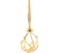 ROMISBABA Porta Ciondolo Sospeso in Argento 925 Gabbia per Perline Color Oro, Materiale Robusto per Gioielli Fai da Te, per Collane Artigianali e Creazioni di Gioielli
