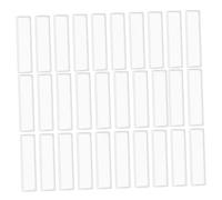 ROMISBABA Porta Etichette Trasparente in Pvc 48 Pezzi Tasca Adesiva per Carte Indice, Compatibilità Versatile e Applicazione Facile per Biblioteche Scolastiche e Negozi
