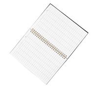 ROMISBABA Quaderno Righe Nero per Gestione Finanziaria con Pagine Bianche, Copertina in Pp Resistente, Design Elegante, per Uffici e Scuole