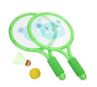 ROMISBABA Racchette Badminton per Anni Rete e Racchetta in Nbr Interattivo Outdoor per Ragazzi e Ragazze Kit Sportivo Educativo con Palle per Sviluppo Coordinazione