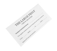 ROMISBABA Registro Assegni Taccuino Finanziario Portatile Organizer Personale per Bilancio Assegni Strumento di Gestione Contabile Leggero e Resistente Libro Contabile per Risparmio e