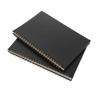 ROMISBABA Registro Excel da 2 Pezzi a Spirale Materiale Scolastico per Università Libro Due Righe di Intestazione Sei Colonne 60 Pagine Layout a Griglia Vuota
