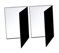ROMISBABA Riflettore Fotografico Pieghevole in Cartone A4 2 Pezzi Pannello Riflettente Diffusore di Luce per Illuminazione Uniforme e Controllo Ombre Accessorio per Oggetti di Scena