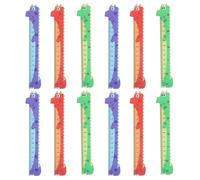 ROMISBABA Righello in Legno Dinosauro 14 Cm, Set da 20 Pezzi, Righello di Misurazione Cartone Animato, Strumento Scolastico Portatile per Ufficio, Scuola e Laboratori di Colore Casuale
