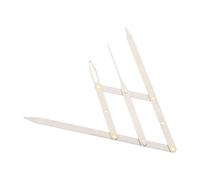 ROMISBABA Righello Rapporto Dorato per Sopracciglia in Inossidabile Strumento di Misurazione a Tre Punti Facile da Trasportare per Precisione