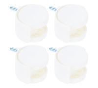 ROMISBABA Ruote Girevoli 4 Pezzi per Sedie da Ufficio 360° per Mobili e Carrelli Rotelle per Pavimenti Duri Montaggio Semplice 2.56X1.77X1.26In