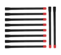 ROMISBABA Set 10 Pezzi Estensori Valvola Pneumatici 150Mm in Plastica Neri Prolunga Stelo Valvola per Auto Moto Bici e Camion Accessori per Gonfiaggio Valvole Pneumatico Tenuta