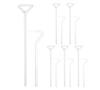 ROMISBABA Set 12 Pezzi Diffusori Cellulari in Vetro a Forma Triangolare, Strumenti per Coltura Cellulare, Raschiatori per Piastre di Petri, Forniture Microbiologia per Laboratorio