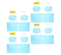 ROMISBABA Set 4 Pellicole Antipioggia e Antiappannamento per Specchietti Retrovisori Auto e Camion Pellicola Protettiva Trasparente Azzurra 95X135Mm e 175X200Mm Accessori Auto per Guida