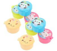 ROMISBABA Set da 2 Mini Contenitori per Condimenti in Pp e Pe, Scatole per Salsa Portatili Facili da Pulire, per Picnic e Uso All'aperto, 8 Pezzi Totali Riutilizzabile