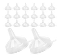 ROMISBABA Set da 60 Imbuti di Riempimento in Plastica Trasparente Imbuto Versatore Piccolo per Bottiglie Cosmetiche Cucina e Laboratorio Imbuto per Oli Essenziali e Profumi Resistente e