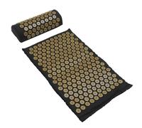 ROMISBABA Set di 2 Tappetini da Yoga e Cuscini da Massaggio con Agopressione, Lavabili e Antiscivolo, per Rilassamento Muscolare e Benessere Quotidiano