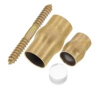 ROMISBABA Set Di Giunti Fai Da Te in Rame Con Ghiera Antiscivolo Per Bastoni Da Passeggio Ordinari, Accessori in Ottone Per Anziani, Sostituzione Semplice e Sicura Per Uso Interno Ed Esterno