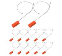 ROMISBABA Sigilli di Sicurezza in Filo D’Acciaio 40 Pezzi Guarnizione per Porta Rimorchio Bullone Sigilli Antimanomissione per Container e Trasporto Merci Fascette Metalliche Resistenti