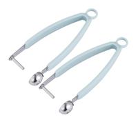 ROMISBABA Snocciola Ciliegie in Acciaio Inox e Pp 2 Pezzi Design Semplice e Pratico Facile da Impugnare Gadget da Cucina per Rimuovere Noccioli di Ciliegie e Datteri