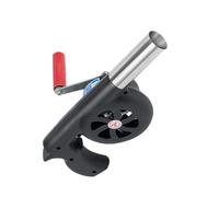 ROMISBABA Soffiatore Manuale Portatile per Barbecue in Plastica e Inossidabile Ventilatore per Accensione della Carbonella Accessorio Outdoor Leggero e Facile da Trasportare