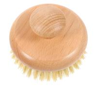 ROMISBABA Spazzola da Bagno Pratica per Esfoliare Manico in Legno di Ciliegio e Setole di Sisal e Rimuovere le Cellule Morte la Doccia