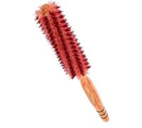 ROMISBABA Spazzola Rotonda per Chioma Corti in Legno Setole Antistatiche Design a Fiore Inverso per Asciugatura Rapida e Styling Professionale