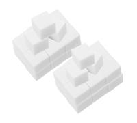 ROMISBABA Spugne per Unghie per Applicazione Bianche Quadrate 100 in Spugna e Liscia per Nail Manicure