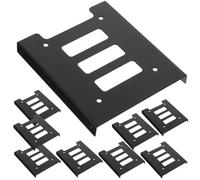 ROMISBABA Staffa di Montaggio Disco Rigido 12 Pezzi Adattatore SSD da 25 a 35 Pollici in Metallo Supporto Interno per Disco Rigido Desktop Fissaggio senza Viti e Dissipazione Termica