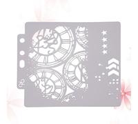 ROMISBABA Stencil Artistici in Pet Bianco Design Flessibile e Motivi Traforati per Pittura e Scrapbooking, per Progetti Scolastici e creatività