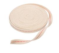 ROMISBABA Stoppino Piatto in Cotone 13 CM Larghezza 5 M Rotolo Ricambio per Lampada a Olio Bruciatore a Cherosene e Lanterna da Giardino Forniture per Stoppini per Candele Luce