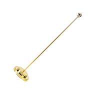 ROMISBABA Supporto per Bandiera da Tavolo in Ferro Oro, Base Rotonda Stabile e Facile da Installare per Balcone e Portico