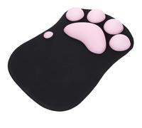 ROMISBABA Tappetino Design e Confortevole Poggiapolsi a Forma di Zampa di Gatto Mouse in Resina e Poliestere per Ufficio e Casa