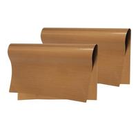 ROMISBABA Tappetino Riutilizzabile per Tortiera Doppia Superficie Liscia 300x400 Mm, Fodera Antiaderente Resistente al Calore per Forno, Set da 2 Pezzi per Uso Cucina e Cottura