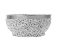 ROMISBABA Tazza Diffusore per Aromaterapia Sauna 400 Ml in Pietra Resistente al Calore Porta Pietre per Oli Essenziali, Accessorio per Bagno Turco e Sauna Domestica, Rilascio Profumo