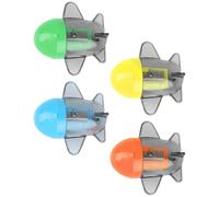 ROMISBABA Temperamatite Manuale Creativo a Forma di Aeroplano in Plastica Leggero ed Efficiente, Confezione da 4 Pezzi la Scuola e Semestre Colore Casuale