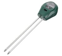 ROMISBABA Tester del Suolo 3 in 1 per Misurazione umidità e PH del Terreno, Strumento in Plastica Verde per Piante e Pascoli, per Coltivazioni Protette e Giardinaggio