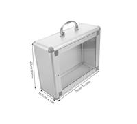 ROMISBABA Wall Mounted Medicine Box With Quick Setup Space Saving Design For Emergency Aid And Storage Banks Offices And Bathrooms