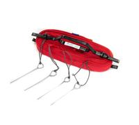 RomiSport Linee per beach volley, marcatura sul campo da gioco, regolabile, 16 m x 8 m, 18 m x 9 m, linee per pallone da spiaggia, larghezza 5 cm, marcatura rosso prato sabbia
