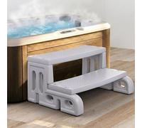 ROMIVO Scaletta per Spa a 2 Gradini Antiscivolo, 180 kg, 72×53×36 cm