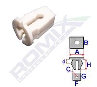 ROMIX 15504 Clip, Fregio / Modanatura protettiva