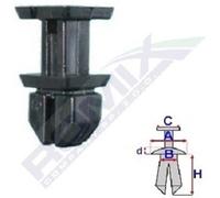 ROMIX 604201 Clip, Fregio / Modanatura protettiva