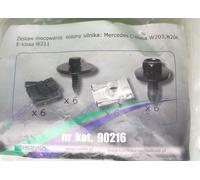 Romix 90216 Clip Set Cover sotto Motore C W203 W204 E W211 24 Pezzi