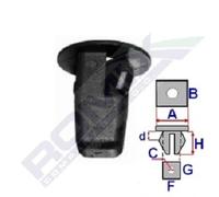 ROMIX B21006 Clip, Fregio / Modanatura protettiva