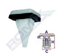 ROMIX B25237 Clip, Fregio / Modanatura protettiva