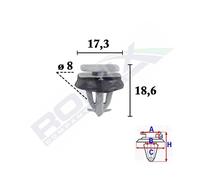 ROMIX C70574 Clip, Fregio / Modanatura protettiva
