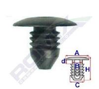 ROMIX Clip Fregio / Modanatura protettiva B18746 per HONDA CR-V III (RE) 10 11,7