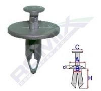 ROMIX Clip Fregio / Modanatura protettiva C60339 per FORD FOCUS (DAW, DBW) 8 24