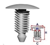 ROMIX Clip Fregio / Modanatura protettiva C60359 per FIAT GRANDE PUNTO (199) 9,4