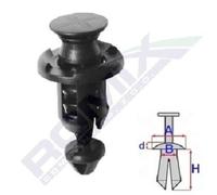 ROMIX Clip Fregio / Modanatura protettiva C60606 per TOYOTA Verso (R2) iQ (J1)