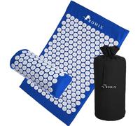 ROMIX Set di tappetini e cuscini per agopuntura per schiena, collo, piedi sollievo dal dolore muscolare, riduzione dello stress terapeutico e benessere, con borsa per il trasporto per uomini e donne