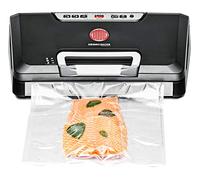 Rommelsbacher Macchina sottovuoto VAC 485, 140 W, doppia saldatura, scomparto rotolo, nero/argento